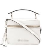 Miu Miu Zipped Bucket Bag - White