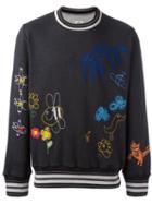 Vivienne Westwood Man Embroidered Sweatshirt, Men's, Size: Large, Grey, Cotton