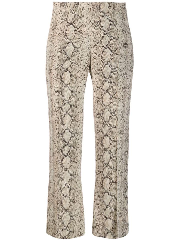 Rokh Snake Print Trousers - Neutrals