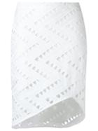 Tufi Duek Asymmetric Skirt, Women's, Size: 38, White, Polyester