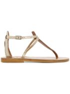 K. Jacques Strappy Sandals - Metallic