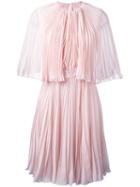Giambattista Valli Pleated Dress, Women's, Size: 42, Pink/purple, Silk/cotton/viscose