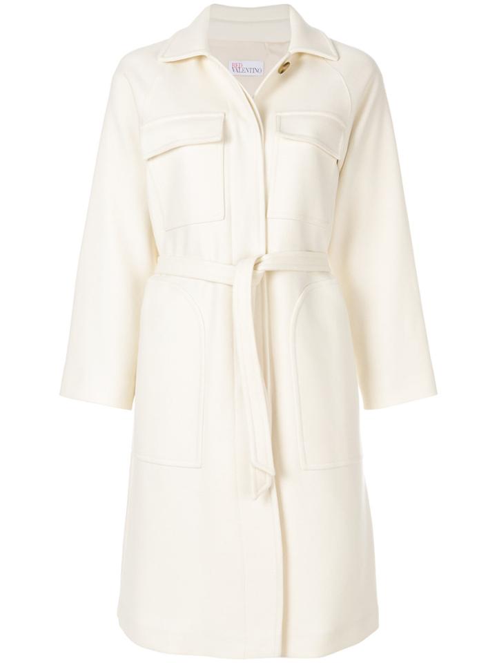 Red Valentino Long Belt Coat - Nude & Neutrals
