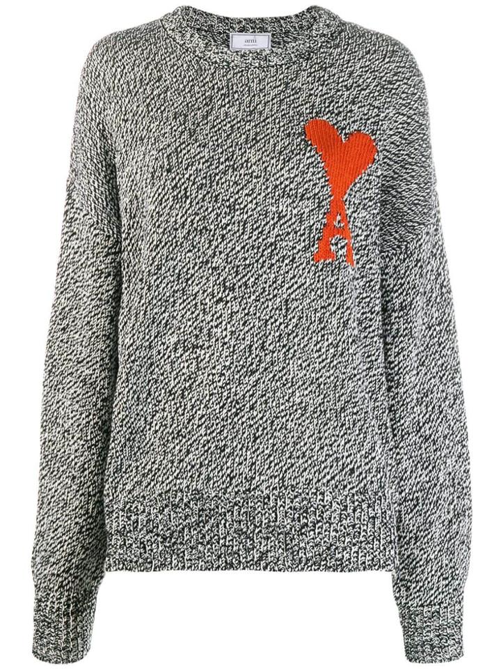 Ami Alexandre Mattiussi Ami De Couer Jumper - Black