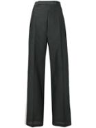 Rick Owens Side Stripe Tailored Trousers - Grey