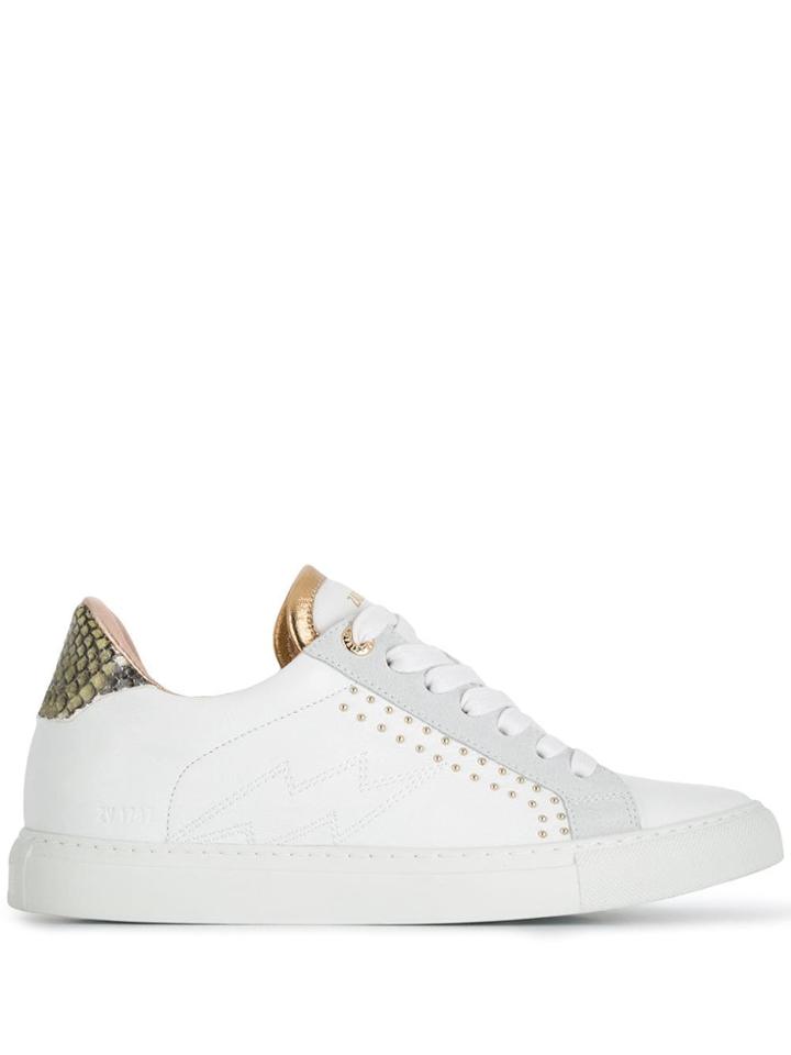Zadig & Voltaire Back Wild Sneakers - White