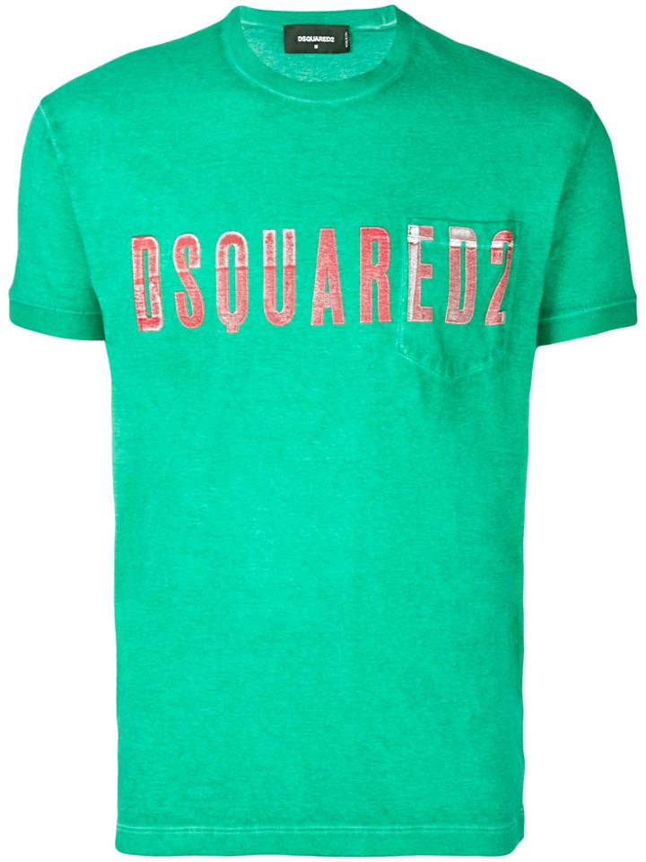 Dsquared2 Embroidered Logo T-shirt - Green