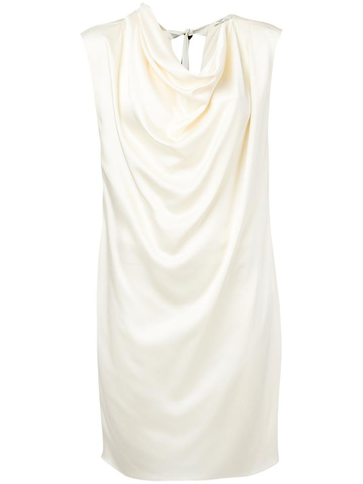 Lanvin - Draped Dress - Women - Acetate/viscose - 40, Women's, White, Acetate/viscose