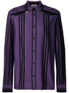 Bottega Veneta Collar Pin Shirt - Pink & Purple