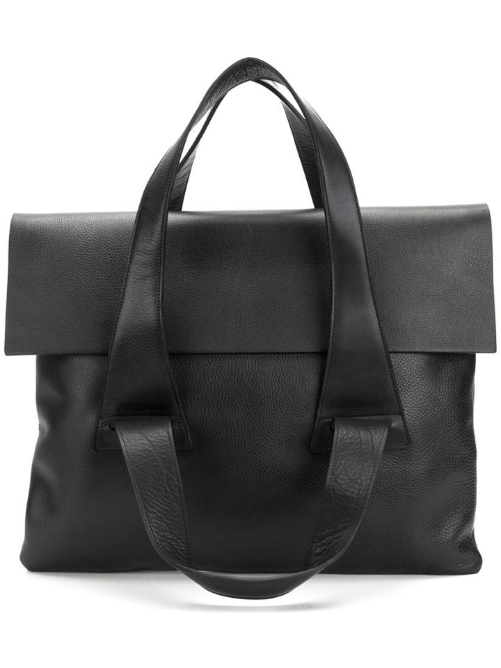 No/an Multi-strap Flap Tote - Black