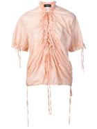 Dsquared2 Ruched Front Blouse - Pink