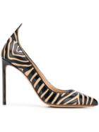 Francesco Russo Animal Print Pumps - Black