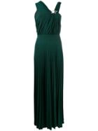 Elisabetta Franchi Glitter Embellished Evening Dress - Green