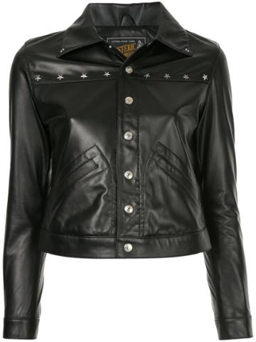 Hysteric Glamour Cropped Leather Jacket - Black