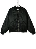 Chiara Ferragni Kids Teen Eye Print Bomber Jacket - Black