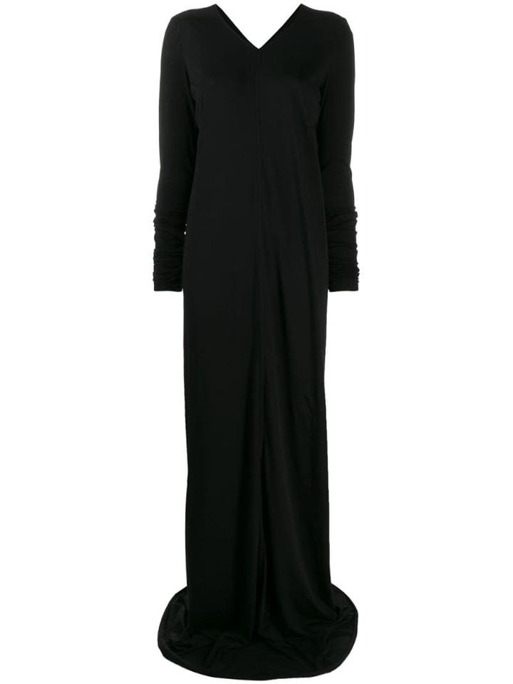 Rick Owens Drkshdw Long-sleeve Flared Dress - Black