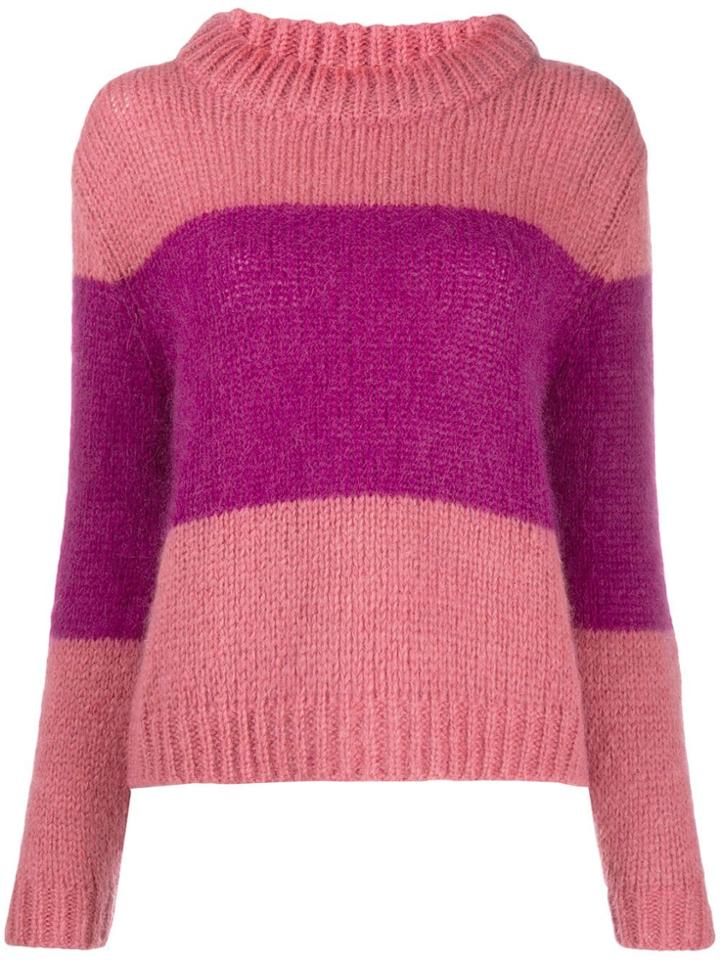 Semicouture Bicolour Sweatshirt - Pink
