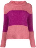 Semicouture Bicolour Sweatshirt - Pink