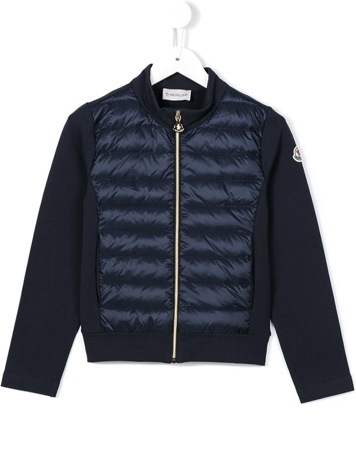 Moncler Kids Down Fleece Padded Jacket, Boy's, Size: 10 Yrs, Blue