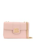 Dolce & Gabbana Logo Plaque Shoulder Bag - Pink