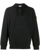 Stone Island Compass Logo Hoodie - Black