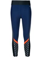 P.e Nation - Down To The Wire Leggings - Women - Polyester/spandex/elastane - L, Blue, Polyester/spandex/elastane