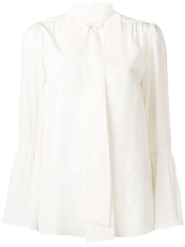 Michael Michael Kors Neck Tie Blouse - White