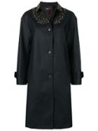 Kolor Oversized Embellished Coat - Blue