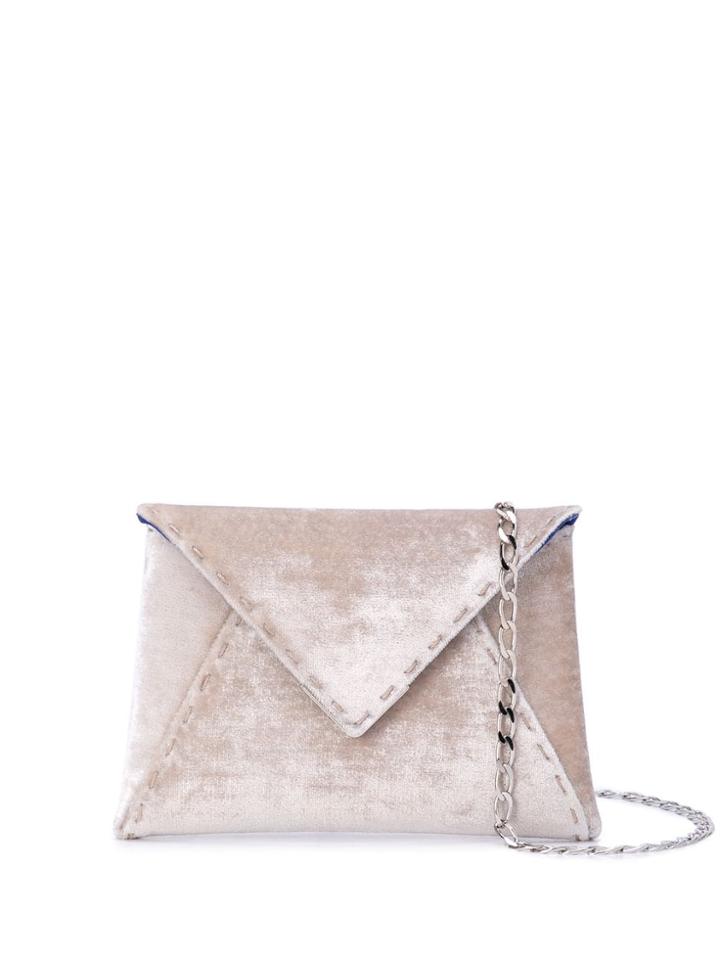 Tyler Ellis Lee Mini Envelope Clutch - Silver