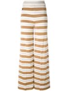 Twin-set - Knitted Palazzo Pants - Women - Cotton/polyamide/polyester/viscose - S, Nude/neutrals, Cotton/polyamide/polyester/viscose