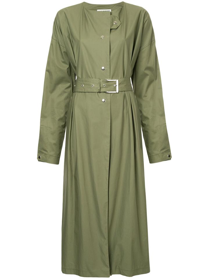 N Duo Classic Trench Coat - Green