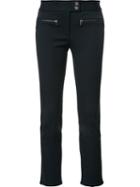 Veronica Beard Zipped Pocket Cropped Trousers, Size: 6, Blue, Polyester/spandex/elastane/viscose