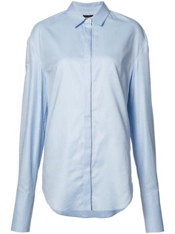 Josh Goot Longsleeved Shirt, Women's, Size: Xxs, Blue, Cotton