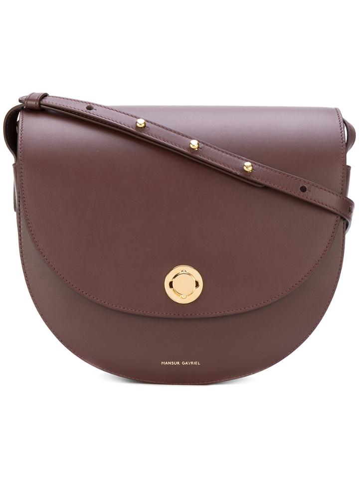 Mansur Gavriel Saddle Bag - Pink & Purple