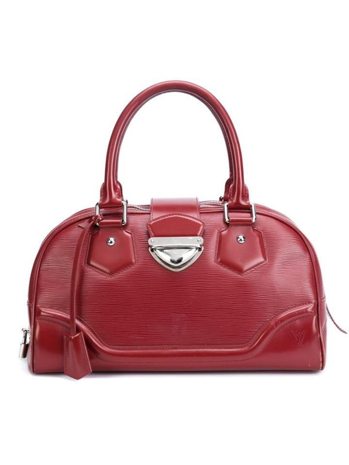 Louis Vuitton Vintage Montaigne Gm Tote, Women's, Red