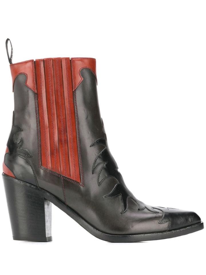 Sartore Appliqué Detail Boots - Grey