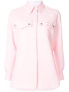 Calvin Klein 205w39nyc Long Sleeve Denim Shirt - Pink