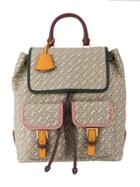 Tory Burch Perry Jacquard Flap Backpack - Neutrals