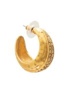 Oscar De La Renta Crystal-embellished Hoop Earrings - Gold