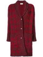 Antonia Zander Long Buttoned Cardigan - Red