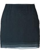 Romeo Gigli Vintage Layered Mini Skirt - Blue