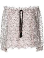 Philosophy Di Lorenzo Serafini Embroidered Off The Shoulder Blouse -