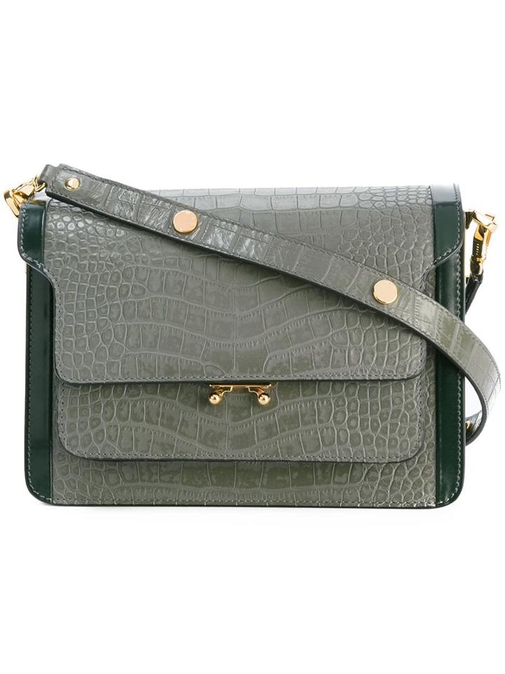 Marni 'trunk' Shoulder Bag, Women's, Grey