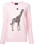 Markus Lupfer Sequin Giraffe Jumper, Women's, Size: Xs, Pink/purple, Merino