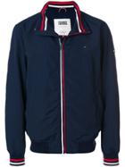 Tommy Hilfiger Stripe Trim Bomber Jacket - Blue