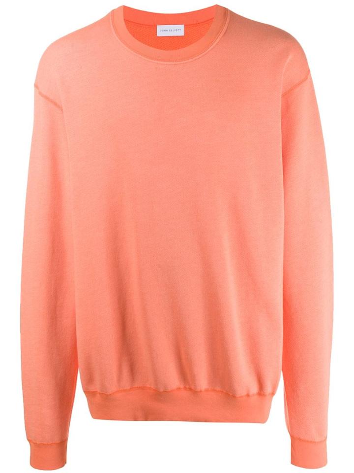 John Elliott Crew Neck Sweatshirt - Orange