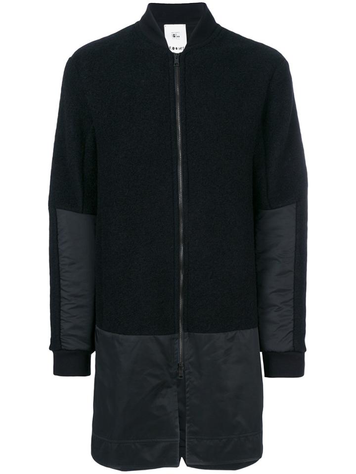 Lost & Found Rooms Elongated Bomber Jacket - Black