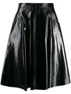 Drome A-line Leather Skirt - Black