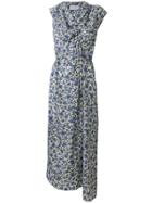 Christian Wijnants Floral Flared Midi Dress - Blue