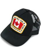 Dsquared2 - Canadian Flag Baseball Cap - Men - Cotton/polyester - One Size, Black, Cotton/polyester